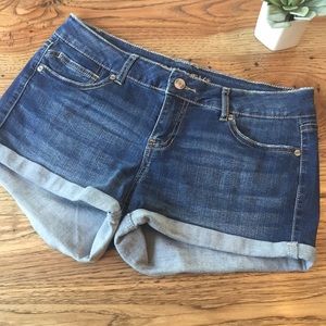 Denim Cuffed Shorts